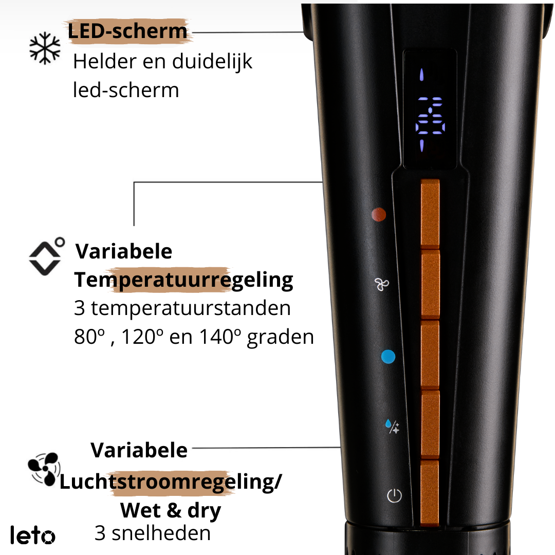 Leto Hairstrait Haarglätter – 2 einzigartige Funktionen